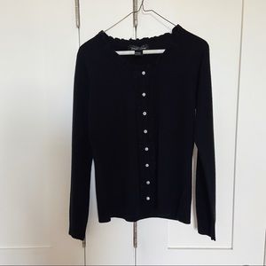 Brandon Thomas Black Button Down Cardigan